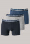 Boxer briefs 3-pack organic cotton denim blue/midnight blue/heather gray - 95/5