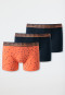 Lot de 3 boxers coton biologique rayé Camping multicolore - 95/5