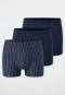 Shorts 3-pack Organic Cotton plain/ringed multi-colored - 95/5