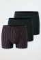Shorts 3-pack Organic Cotton plain/ringed multi-colored - 95/5