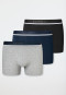 Boxer briefs 3-pack organic cotton woven elastic waistband multicolored - 95/5