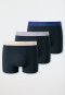 Boxer briefs 3-pack organic cotton woven elastic waistband multicolored - 95/5