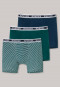 Confezione da 3 pantaloncini in cotone biologico con elastico in vita in tessuto, a righe, multicolore: Boys World