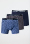 Lot de 3 boxers en coton bio, taille élastique, rayures, animaux sauvages, multicolore - Natural Love