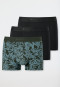 Shorts 3-pack biologisch katoen geweven elastische tailleband effen/patroon, meerkleurig - 95/5