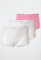 Boyshorts 3-pack organic polka dots white/pink - 95/5