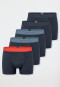 Shorts 5er-Pack Organic Cotton Webgummibund dunkelblau - 95/5