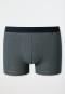 Boxer briefs fine interlock patterned jade/dark blue - Fine Interlock