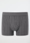 Short gestreept antraciet - Fine Interlock
