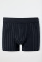 Short gestreept nachtblauw - Fine Interlock