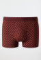 Short microvezel met patroon terracotta/wit - Pure Micro