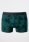Boxer en microfibre feuilles vert foncé/bleu foncé - Fashion Daywear