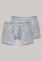 Shorts with fly, 2-pack, gray mottled - Authentic