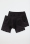 Pantaloncini con patta di colore nero in confezione doppia - Authentic