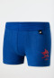 Boxer in modal con morbido elastico in vita e orlo piatto, motivo con squalo pirata, blu reale - Capt´n Sharky