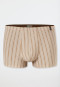 Shorts nougat gestreift - Long Life Soft