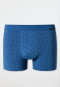 Shorts Organic Cotton gemustert aqua/schwarz - Fashion Daywear