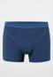 Shorts Organic Cotton gemustert atlantikblau - Comfort Fit