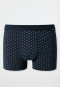Boxer coton bio imprimé bleu foncé/blanc - Fashion Daywear