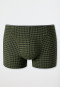 Shorts biologisch katoen met patroon olijfgroen - 95/5