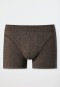Shorts Organic Cotton Paspeln taupe meliert- Comfort Fit