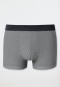 Shorts Stretch Organic Cotton patterned charcoal - 95/5