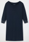 Sleepshirt 3/4-Arm Modal Oversized Bündchen dunkelblau - Modern Nightwear