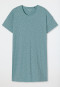 Sleepshirt kurz Tencel A-Linie Punkte blaugrau - Minimal Comfort Fit
