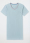 Sleepshirt manica corta a doppia costa bluebird - Casual Nightwear