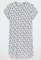 Sleep shirt short-sleeved organic cotton cacti heather gray - Prickly Love