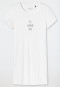 Sleep shirt short-sleeved print white - Summer Night