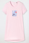 Chemise de nuit manches courtes imprimé rose tendre - Essential Nightwear