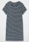 Sleep shirt short-sleeved stripes midnight blue - Casual Essentials