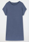 Sleepshirt kurzarm Tencel Oversized Fledermausärmel blau - selected! premium inspiration