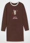 Sleepshirt langarm Organic Cotton Hund braun - Teens Nightwear