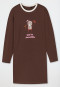 Sleep shirt long-sleeved organic cotton dog brown - Teens Nightwear