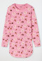 Sleep shirt long-sleeved organic cotton dog pink - Nightwear