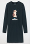 Sleepshirt langarm Organic Cotton Katze anthrazit - Natural Rythm