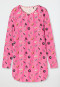Sleep shirt long-sleeved organic cotton stripes donuts pink - Teens Nightwear