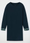 Slaapshirt lange mouwen oversized modal nachtblauw - Modern Nightwear