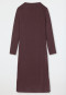 Chemise de nuit à manches longues Tencel col cheminée bordeaux - selected! premium