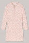 Camicia da notte a maniche lunghe con motivo di colore rosa chiaro - Simplicity