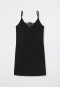 Chemise de nuit modal bretelles spaghetti, dentelle noir - Sensual Premium