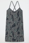 Sleep shirt modal V-neck spaghetti straps leaf print multicolored - Contemporary Nightwear