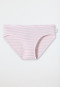 Slip bamboe zachte tailleband gestreept rosé - Natural Love