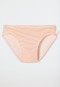Slip fijnrib modal biologisch katoen zachte tailleband gestreept gebroken wit - Fine Rib Modal