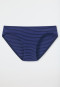 Slip biologisch katoen zachte tailleband gestreept donkerblauw - Horse World