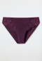 Panty lace plum - Modal & Lace