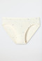 Slip in Tencel di cotone biologico con morbido elastico in vita, filato lucido, motivo di stelle, bianco sporco - Original Classics
