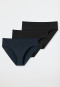 Briefs 3-pack  organic cotton black/dark blue - 95/5 Organic